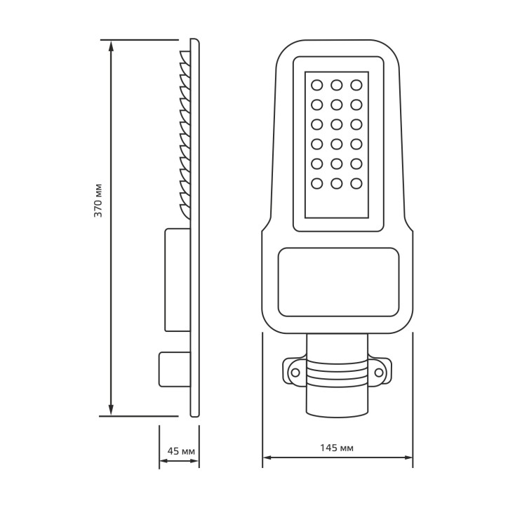 "Светильник Уличный Gauss LED Qplus IP65 370*145*45 30W 3600lm 5000K 120-260V КСС ""Ш"" 1/6"