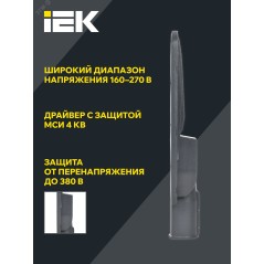 Светильник LED консольный уличный ДКУ 1004-100Ш 5000К IP65 серый
