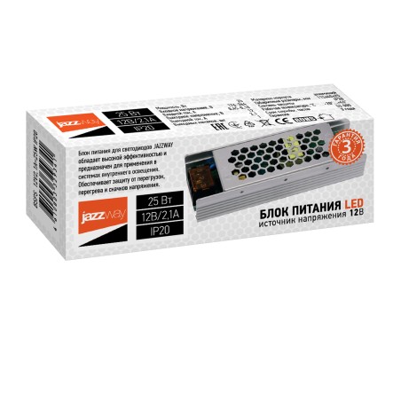 Драйвер LED 25Вт 12В IP20