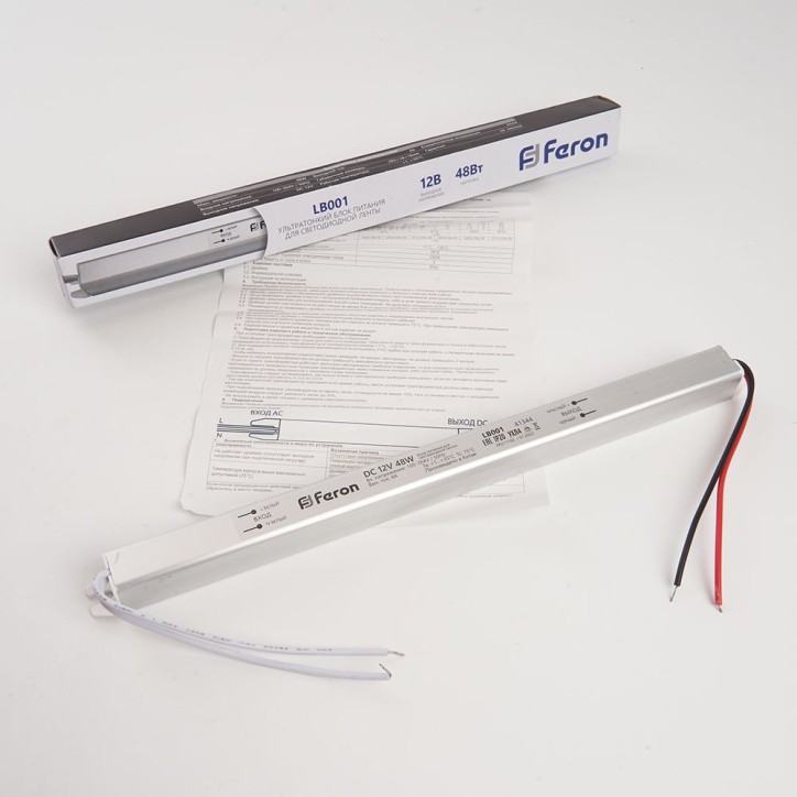 Драйвер светодиодный LED 48w 12v ультратонкий Драйвер светодиодный LED 48w 12v ультратонкий