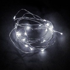 Гирлянда 20 LED 5000К, батарейки 2xАА, IP 20, шнур 0,5м ,CL570