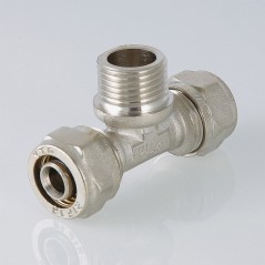 Тройник обжимной 20x1/2' НР