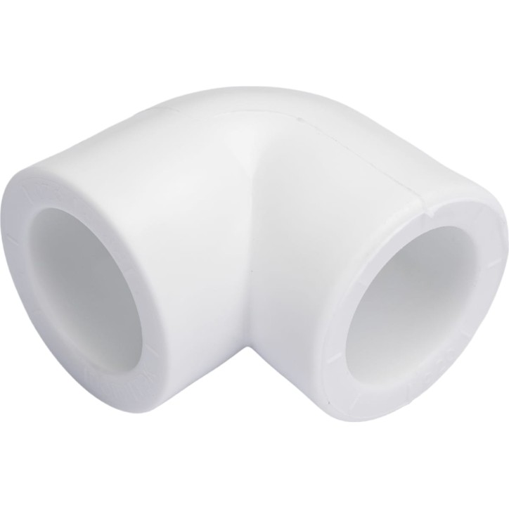 Угольник 32 90 град., полипропиленовый, белый Угольник 32 90 град., полипропиленовый, белый