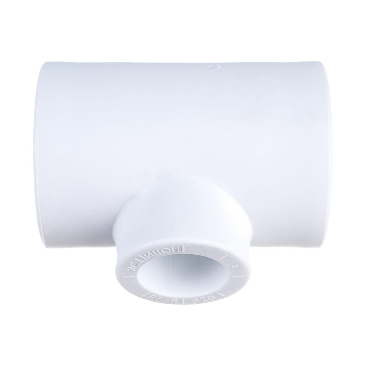 Тройник полипропиленовый PPR переходной 32х20х32мм белый