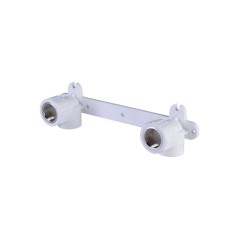 Комплект настенный для смесителя 20x1/2' ВР полипропиленовый PPR белый