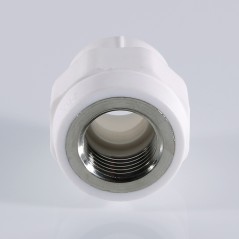 Муфта комбинированная 25x1/2' ВР полипропиленовая PPR белая