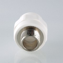 Муфта комбинированная 20x3/4' НР полипропиленовая PPR белая