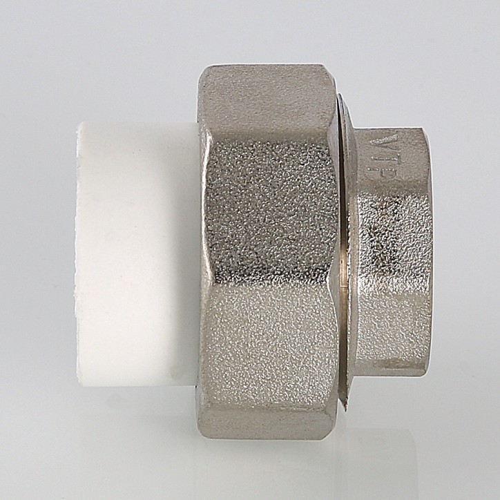 Муфта разъемная 20x3/4' ВР полипропиленовое PPR белое Муфта разъемная 20x3/4' ВР полипропиленовое PPR белое