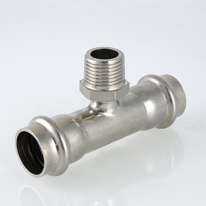 Тройник нержавеющая сталь 18x1/2' НР