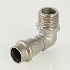 Угольник НР 22x3/4' 90 град., нержавеющая сталь
