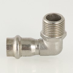 Угольник НР 22x3/4' 90 град., нержавеющая сталь