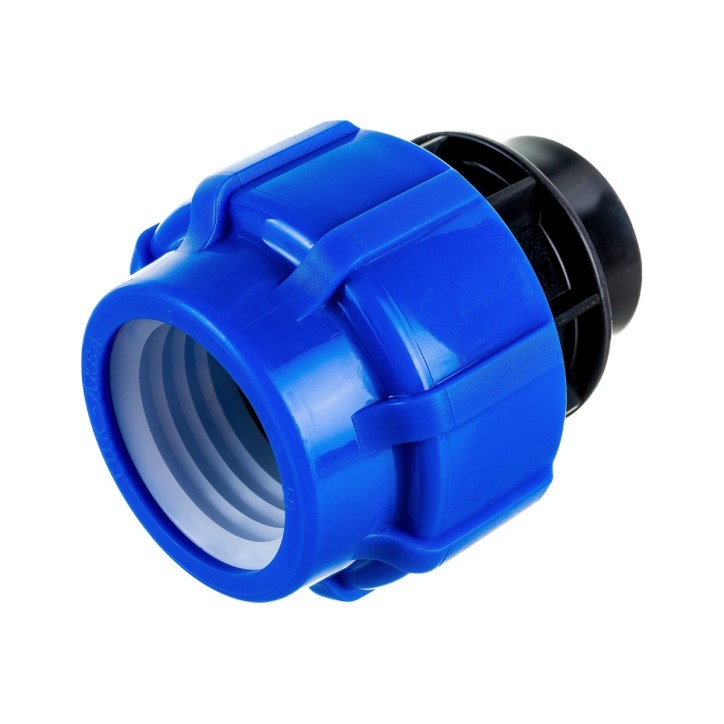 Муфта ПНД компрессионная ВР 63x1 1/4' Муфта ПНД компрессионная ВР 63x1 1/4'