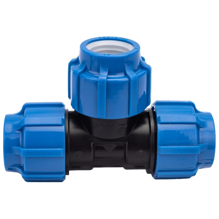 Тройник ПНД компрессионный 40 Тройник ПНД компрессионный 40