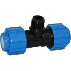 Тройник ПНД компрессионный НР 63x2'x63