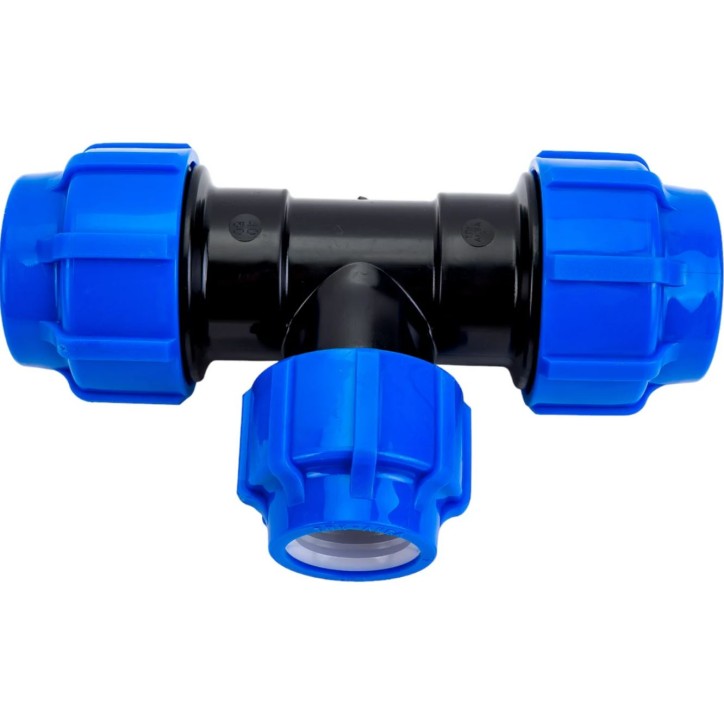 Тройник ПНД компрессионный 40x25x40