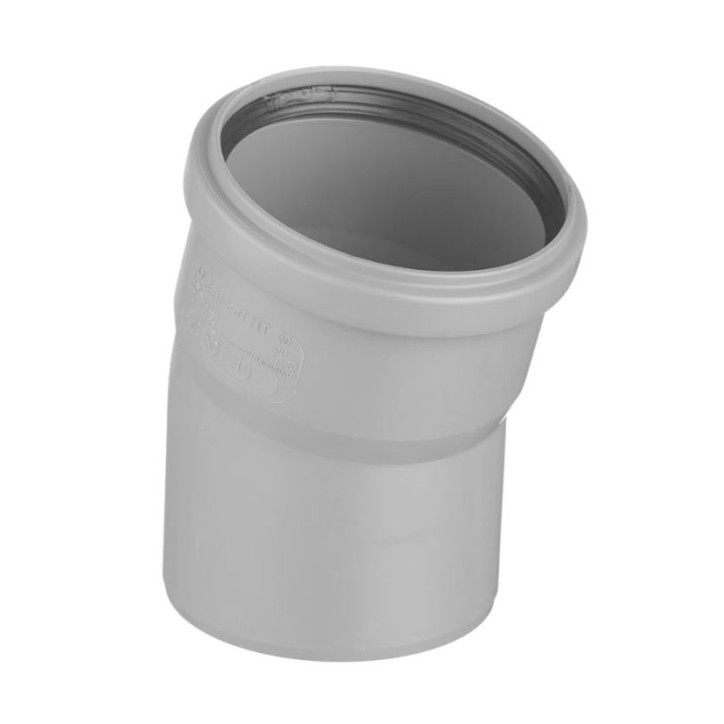 Отвод канализационный 90х15 град.