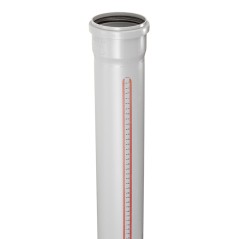 Труба канализационная 90x150 мм НТЕМ однораструбная, серая