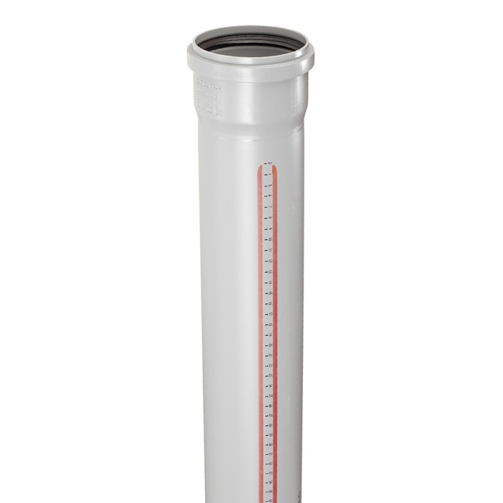 Труба канализационная 90x150 мм НТЕМ однораструбная, серая