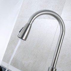 Смеситель для кухни TSB-123-001 с выдвижной лейкой тип См-МОЦБИвА