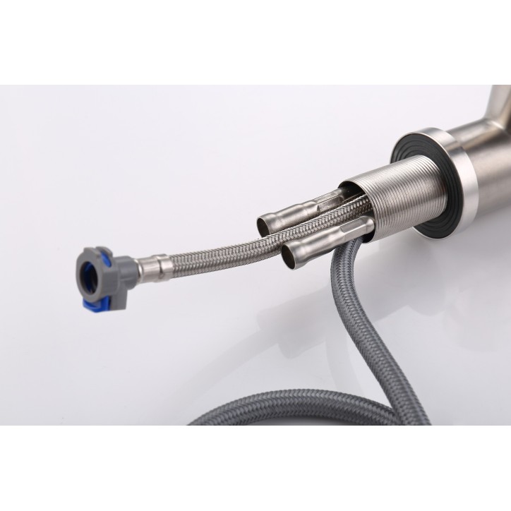 Смеситель для кухни TSB-123-001 с выдвижной лейкой тип См-МОЦБИвА