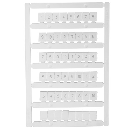 Маркировка для клемм Ш-8 мм "1-10" (40 шт) OptiClip MC8/H/1-10