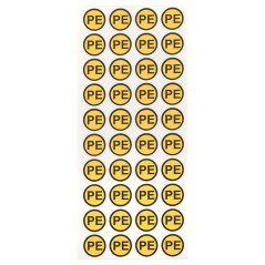 Наклейка PE круглая d-20мм