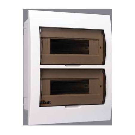 Щит распределительный встраиваемый ЩРВ-П-24 IP41 пластиковый прозрачная дверь