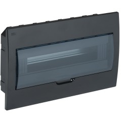 Корпус модульный пл. встр. ЩРВ-П-18 черный IP41