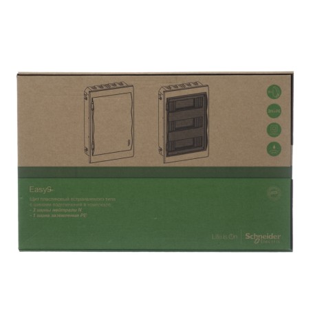 Щит распределительный навесной белый City9 (ЩРн-П-36) дверь прозрачная на 36 модулей IP40