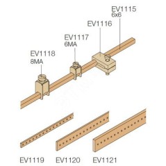 Крепление кабеля D-0.5-16мм.кв на шину EV1115 (100шт)