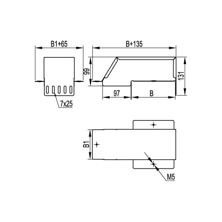 Зажим для подключения гибкой шины 50x32