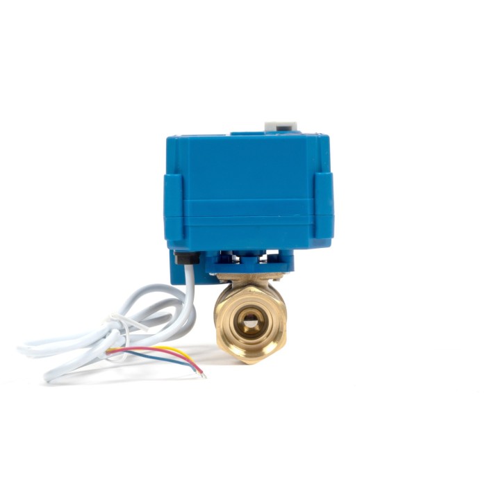 Кран шаровый 3/4' с электроприводом 12V