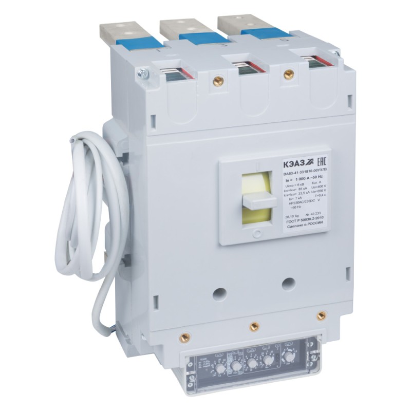 Выключатель автоматический ВА53-41-330010-1000А-690AC--УХЛ3- (Заднее присоединение)