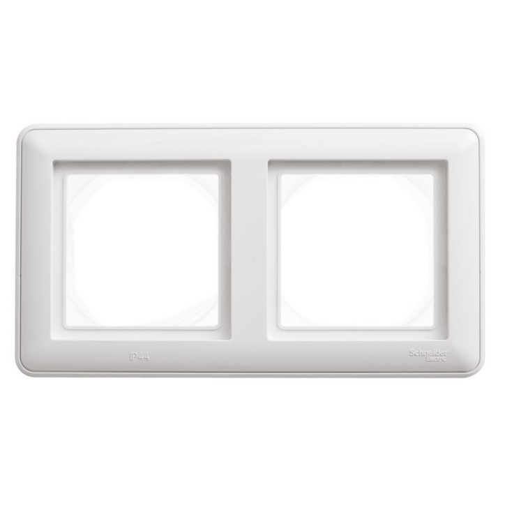 W59 Рамка 2 поста IP44 белая