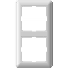 W59 Рамка 2 поста белая
