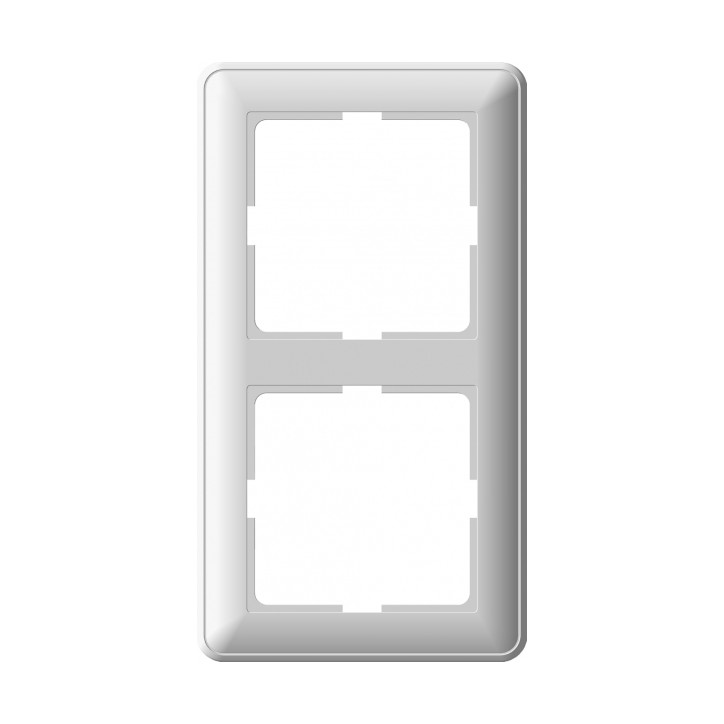 W59 Рамка 2 поста белая