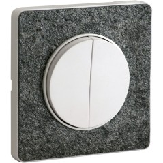 ODACE Рамка 1 пост черный фосфор