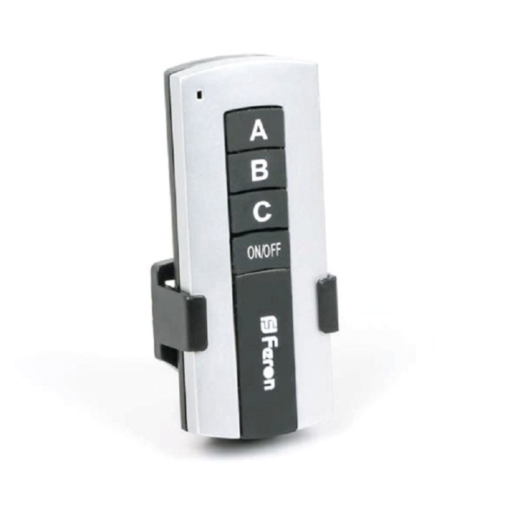 Выключатель для светильников 230V 1000W 3-х канальный 30м с пультом управления, черное серебро