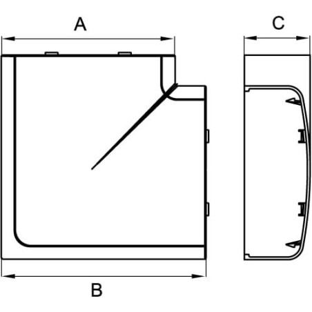BRAVA Заглушка 1 модуль белая