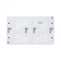 AtlasDesign Profi54 розетка двойная с заземлением со шторками IP54 16А 250B, БЕЛЫЙ, Россия