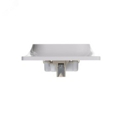 GLOSSA Розетка двойная с заземлением в сборе белая