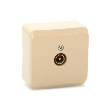 ЭТЮД Розетка телевизионная TV 0.7дБ наружная бежевая