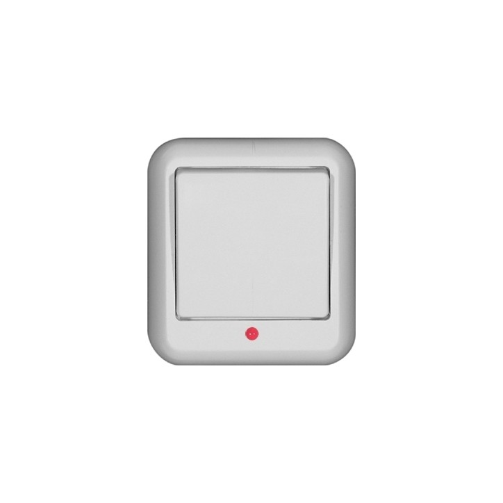 ПРИМА Выключатель одноклавишный наружный 250В 6А белый монтажная пластина ПРИМА Выключатель одноклавишный наружный 250В 6А белый монтажная пластина