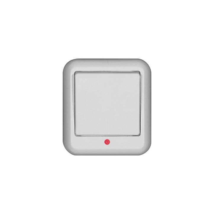 ПРИМА Выключатель одноклавишный наружный 250В 6А белый монтажная пластина ПРИМА Выключатель одноклавишный наружный 250В 6А белый монтажная пластина