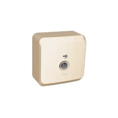 ЭТЮД Розетка телевизионная TV 0.7дБ наружная бежевая