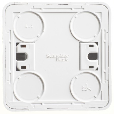 ЭТЮД Выключатель одноклавишный наружный с подсветкой белый сх.1