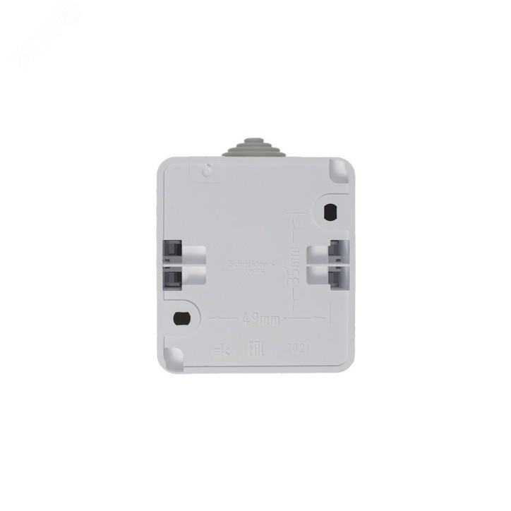 ЭТЮД Выключатель двухклавишный наружный IP44 белый ЭТЮД Выключатель двухклавишный наружный IP44 белый