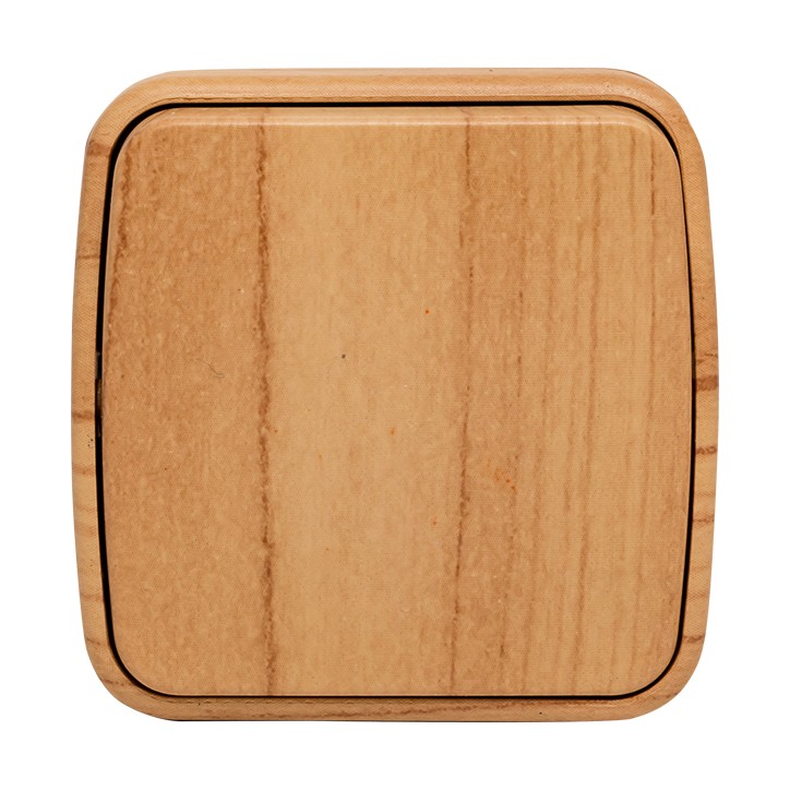 Выключатель одноклавишный ОП Минск 10А светлое дерево Выключатель одноклавишный ОП Минск 10А светлое дерево