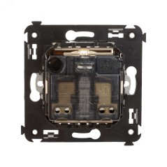 Avanti Розетка в стену, 2P+E, с защитными шторками, ''Ванильная дымка''