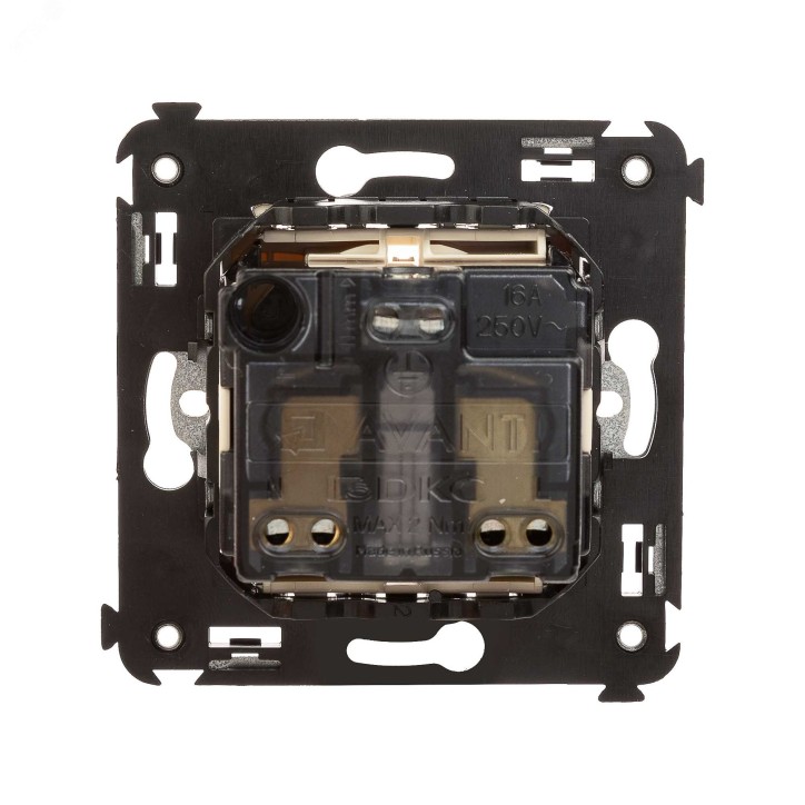 Avanti Розетка в стену, 2P+E, с защитными шторками, ''Ванильная дымка''